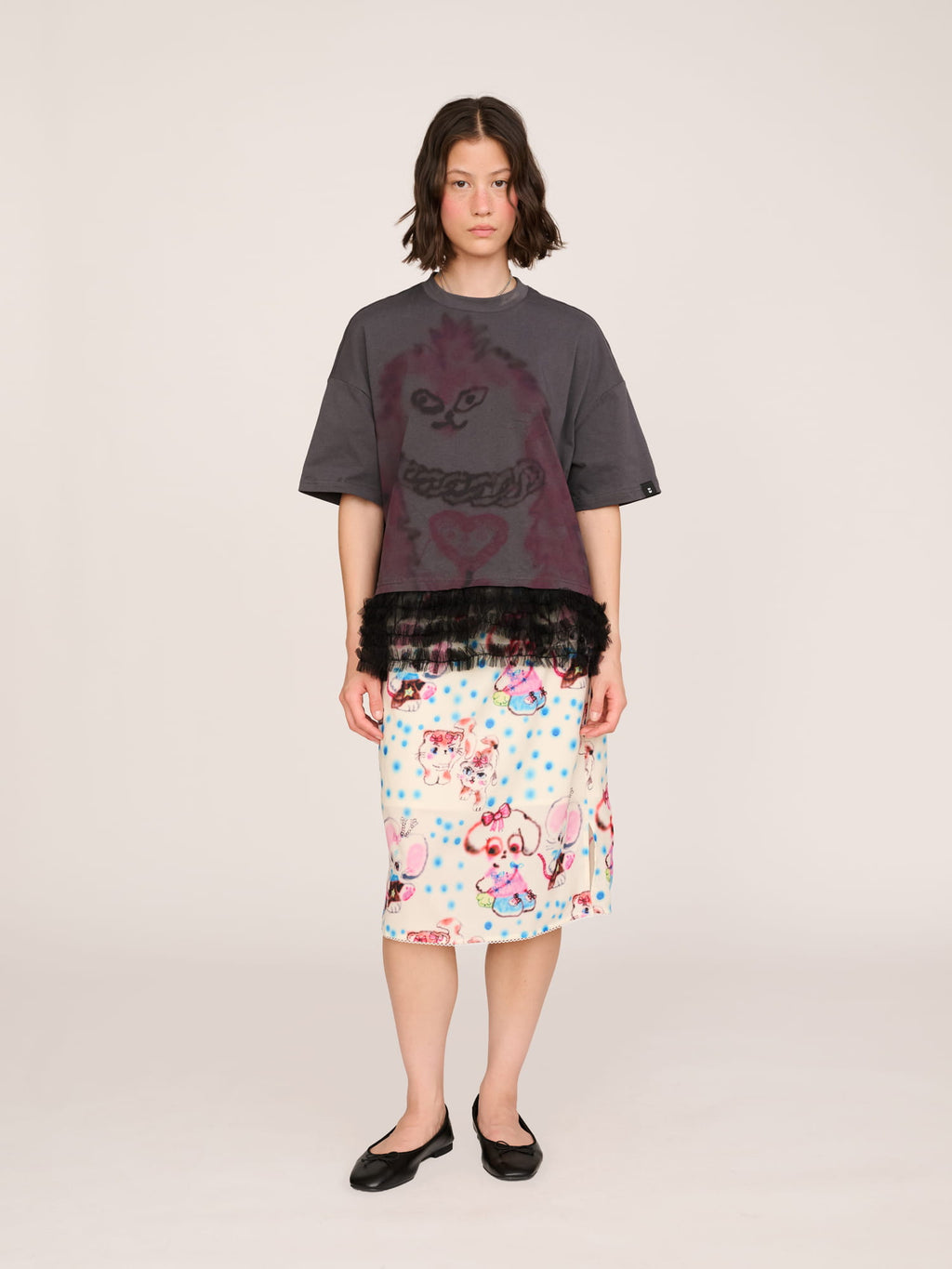 model:Jess wears size S and is 5’7”