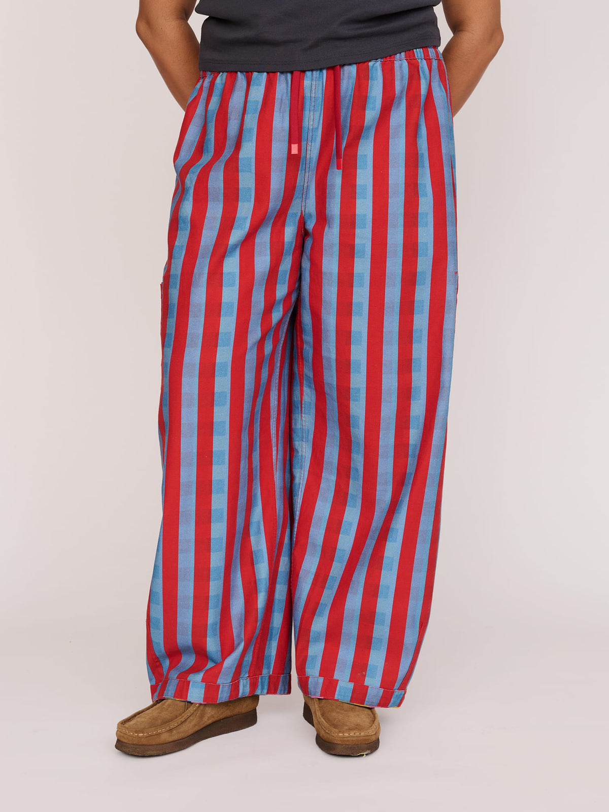 Reversible Bright Bev Barrel Trousers