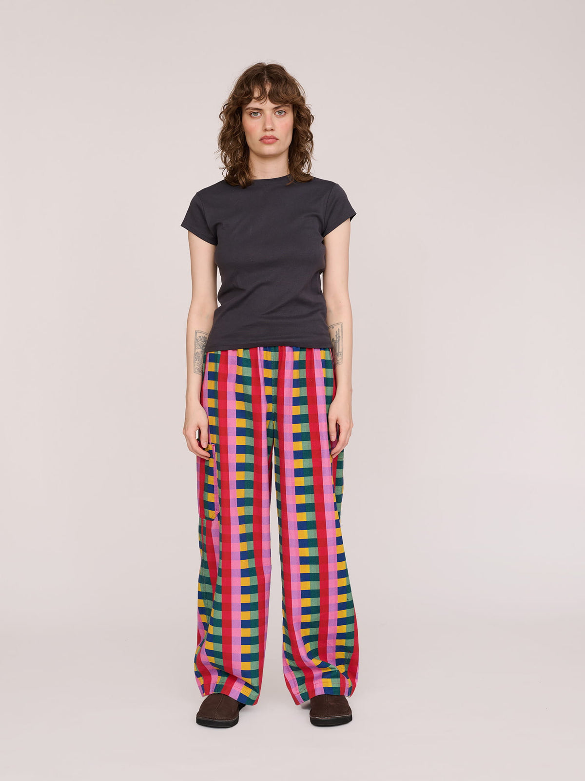 Reversible Bright Bev Barrel Trousers