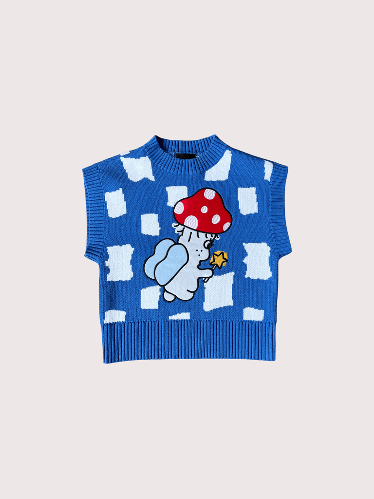 Mystic Mushroom Knitted Vest – Lazy Oaf