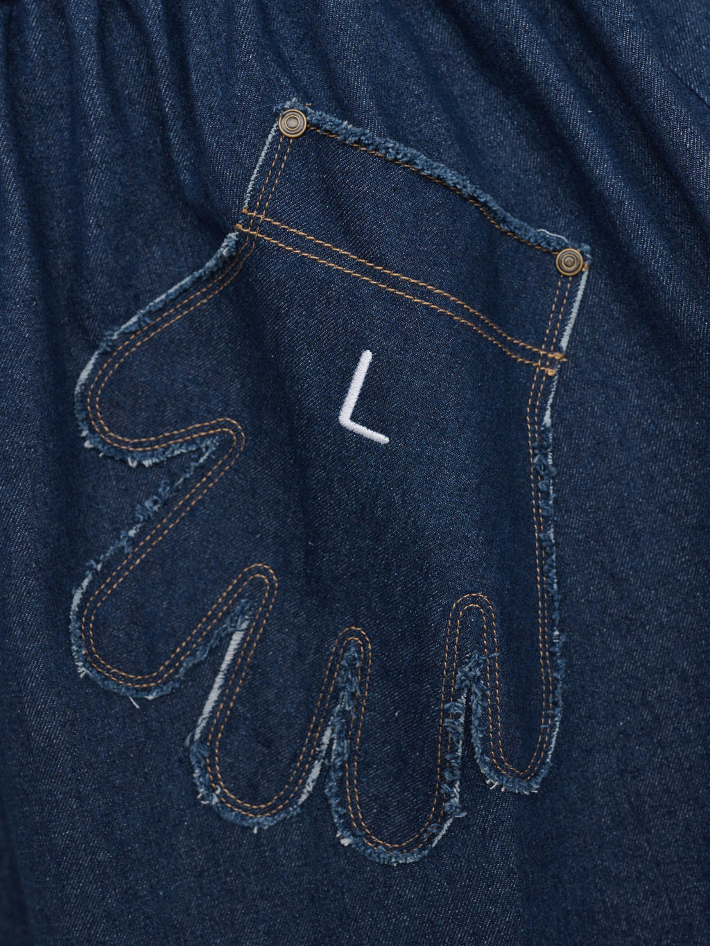 Out Of Hand Denim Midi Skirt