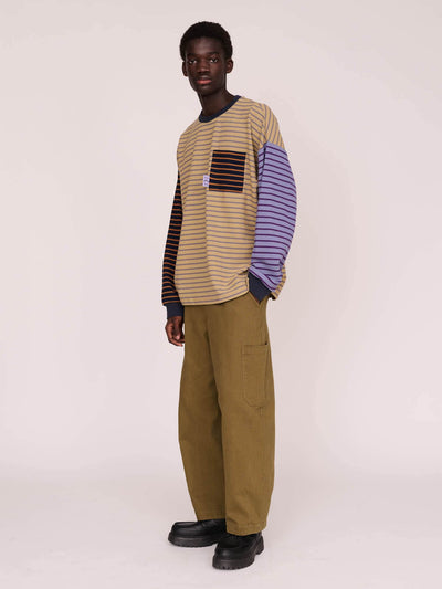 model:Elhadj wears size L and is 6’1”