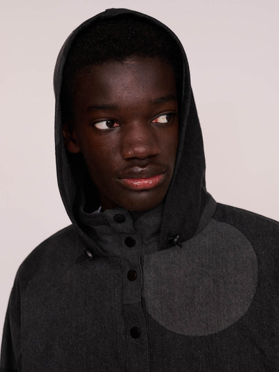 Denim Polka Pull Over Jacket