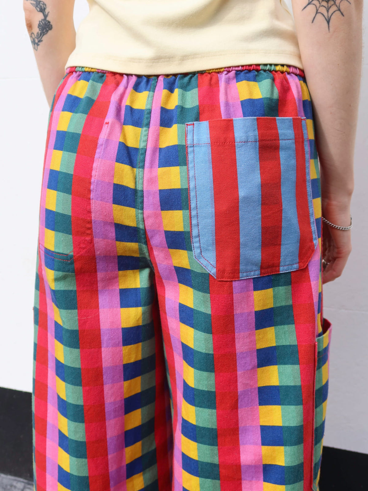 Reversible Bright Bev Barrel Trousers