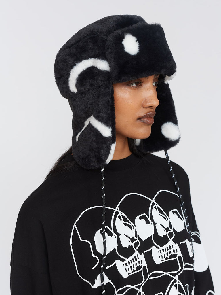 Happy Sad Faux Fur Trapper Hat – Lazy Oaf