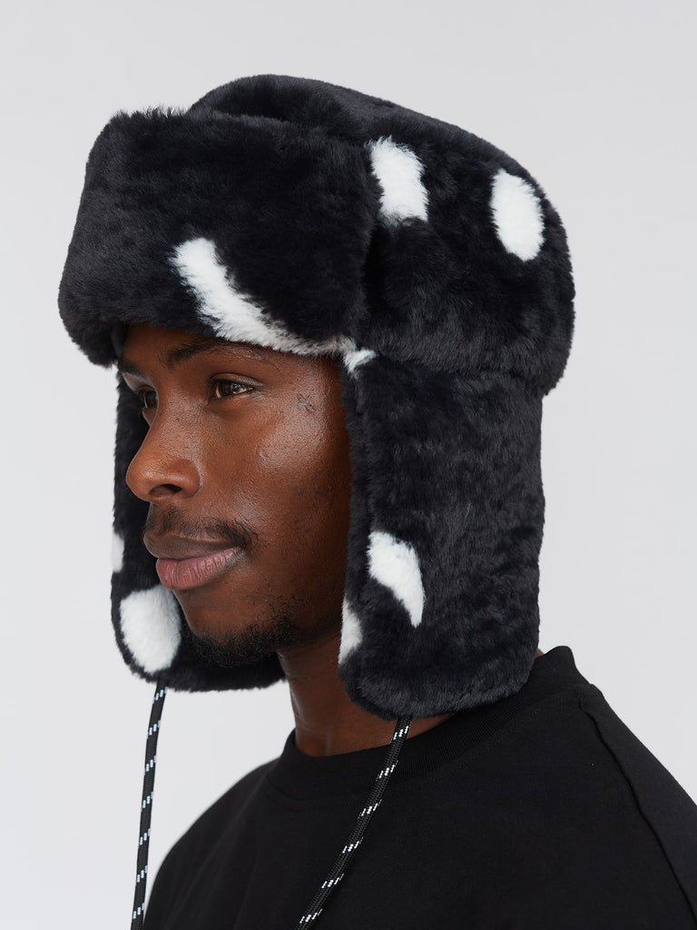 Happy Sad Faux Fur Trapper Hat – Lazy Oaf