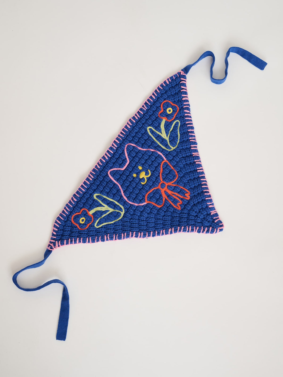 Bow Tie Crochet Style Bandana