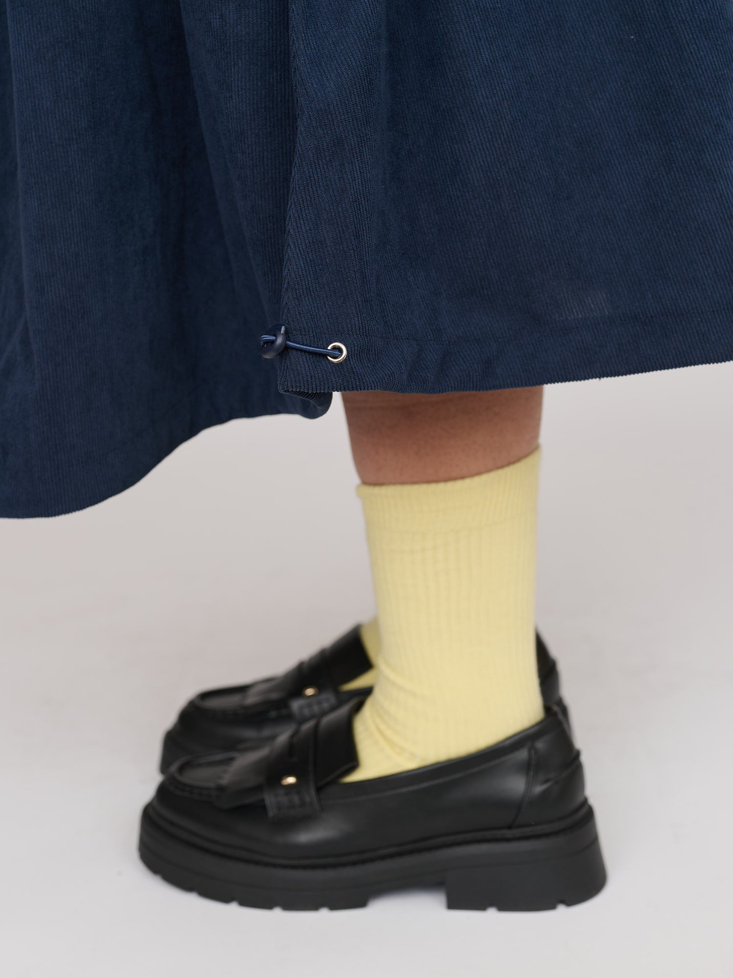 Navy Corduroy Bungee Skirt – Lazy Oaf