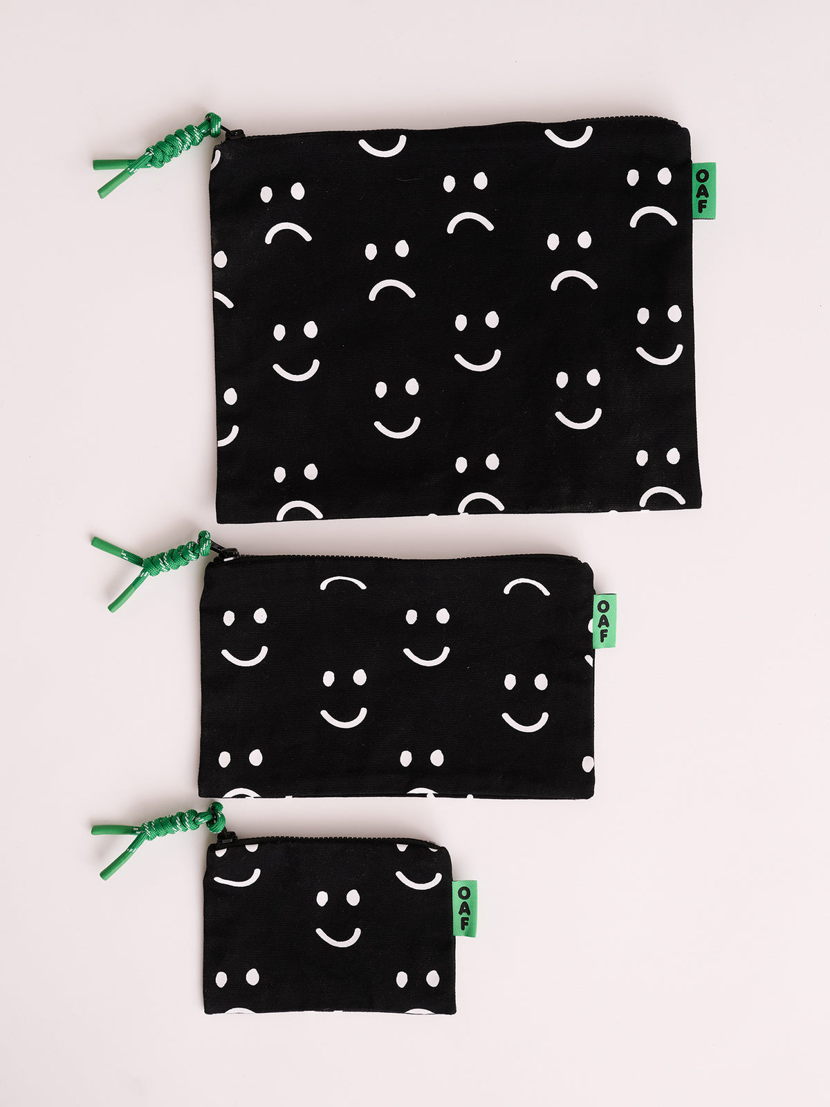 Happy Sad Canvas Pouches