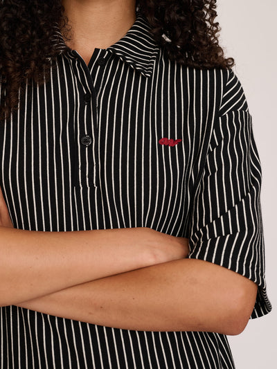 Stripey Sweat Mini Dress
