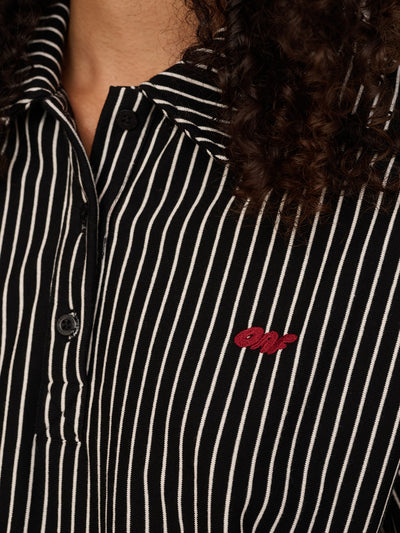 Stripey Sweat Mini Dress