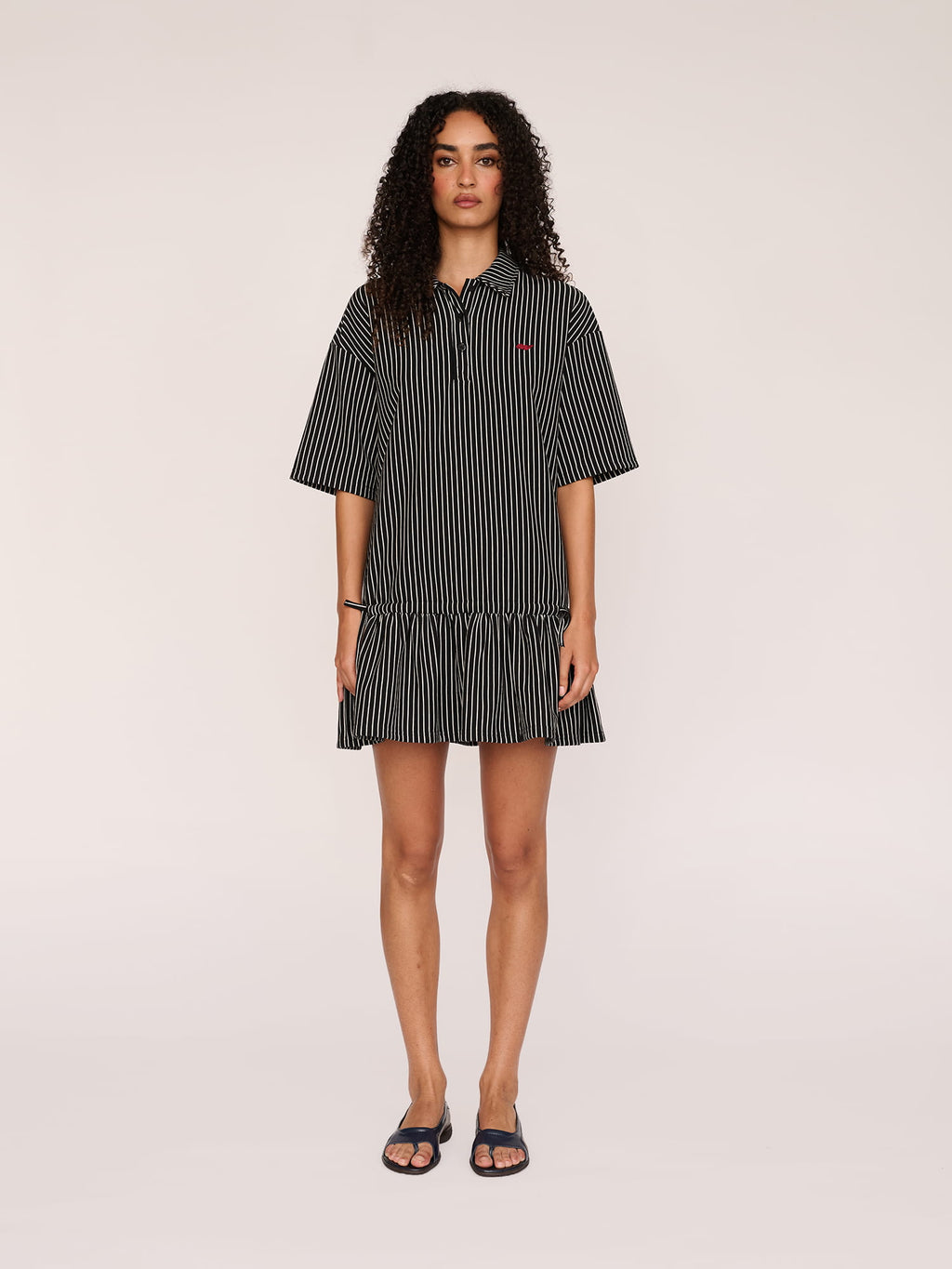 Stripey Sweat Mini Dress – Lazy Oaf