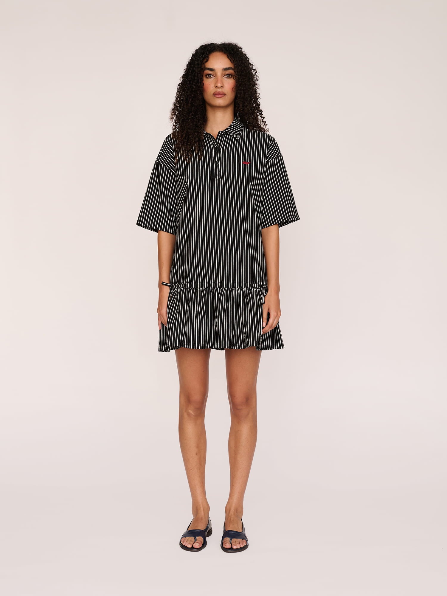 Stripey Sweat Mini Dress – Lazy Oaf