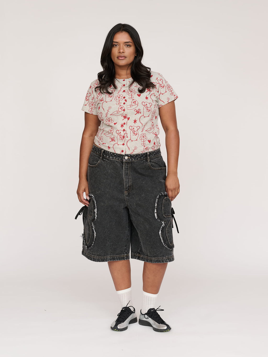 collections-denim, model:Sha wears size W38 and is 5’9”