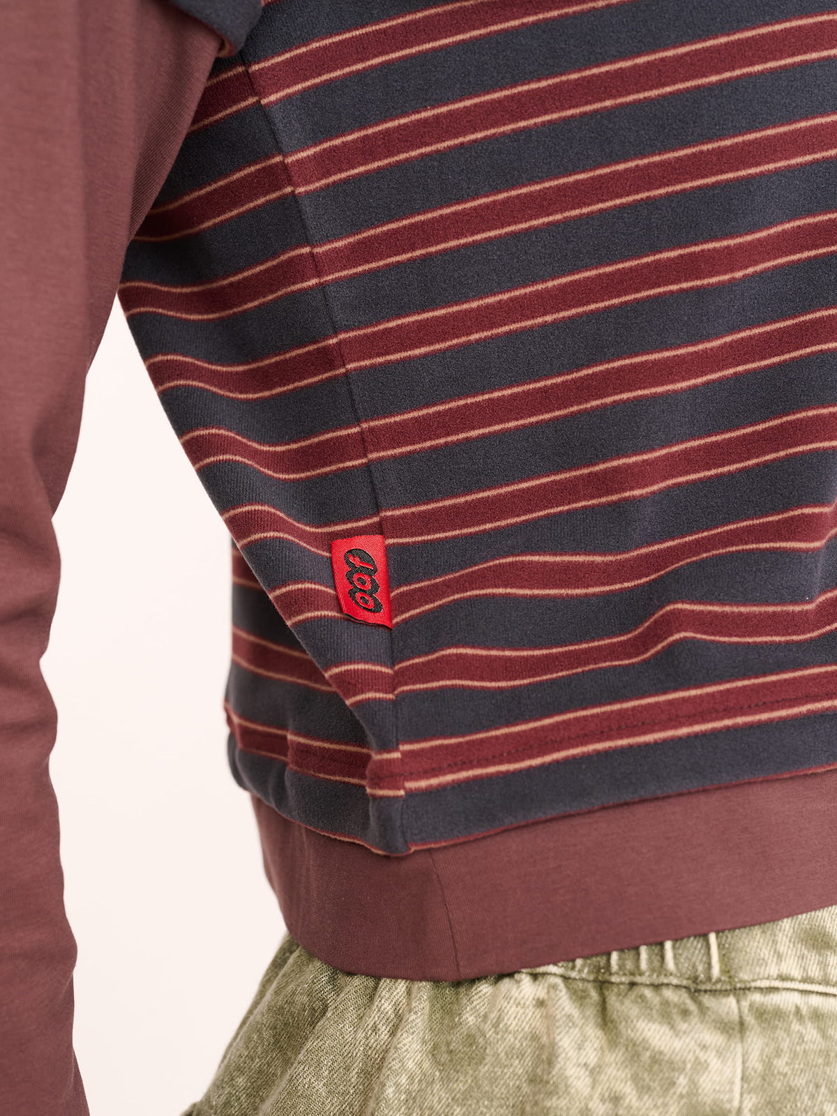 Confessions Button Stripe Top