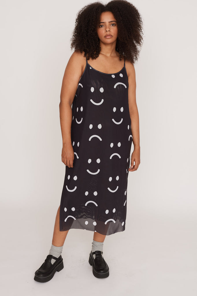 Dress Code Sad Happy Sad Mesh Dress – Lazy Oaf