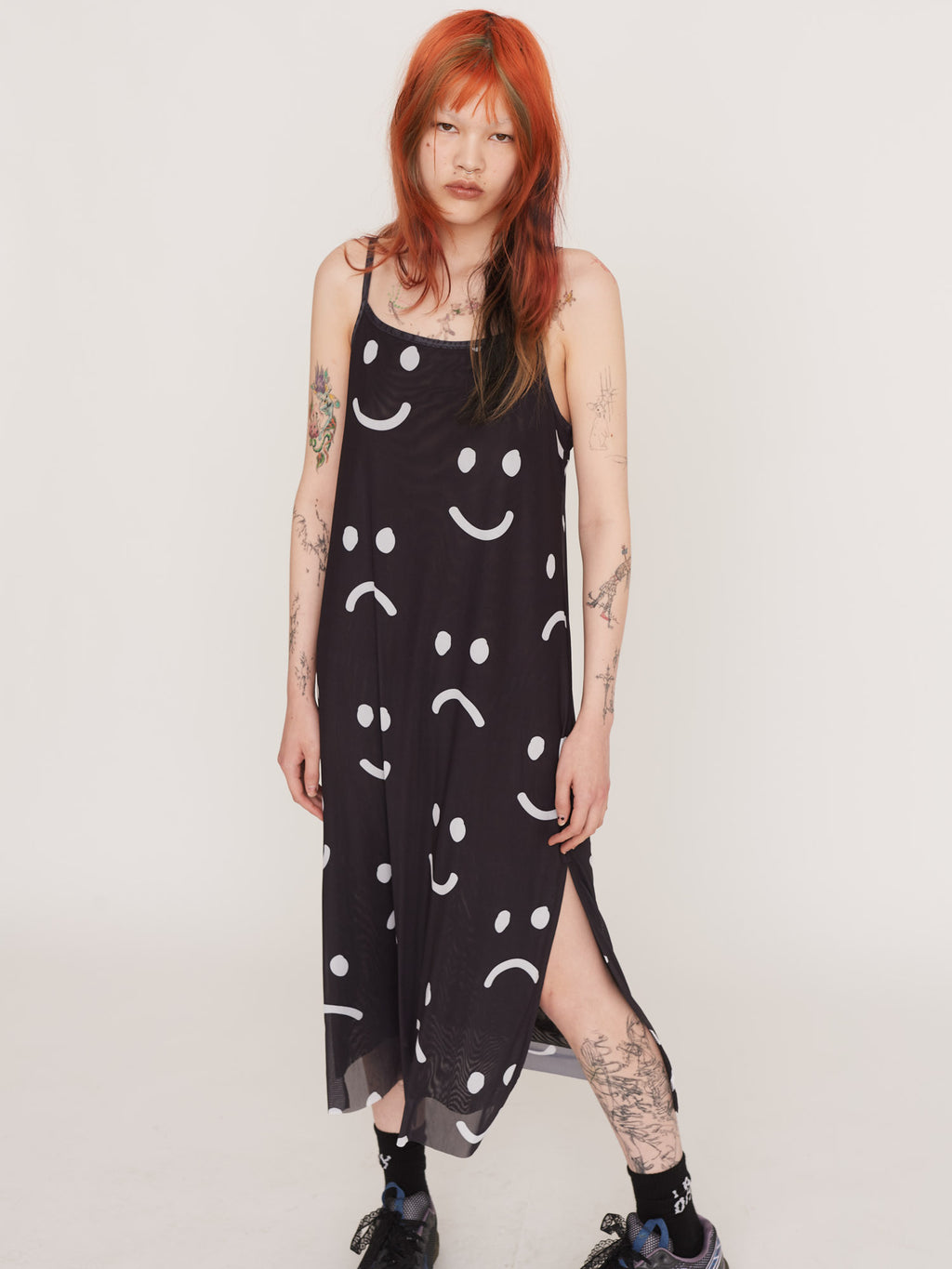 Dress Code Sad Happy Sad Mesh Dress – Lazy Oaf