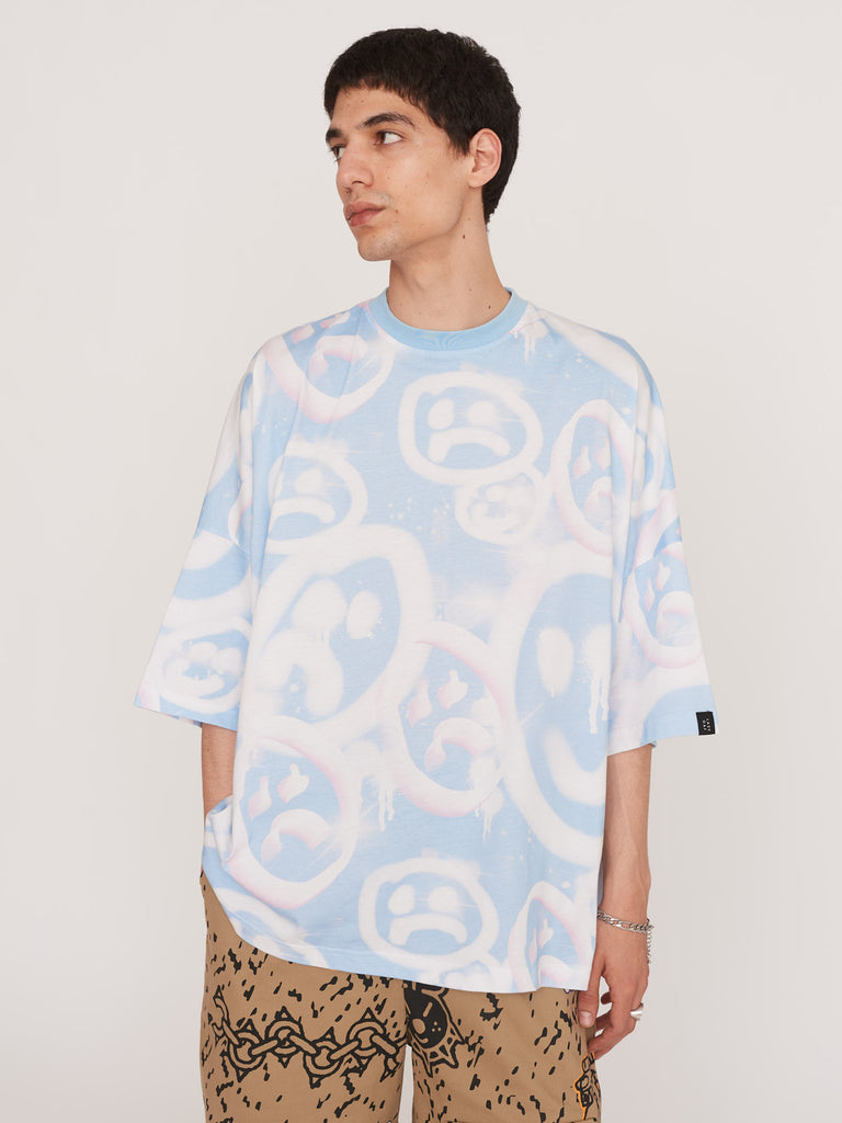 Drippy Spray Face Oversized TShirt Lazy