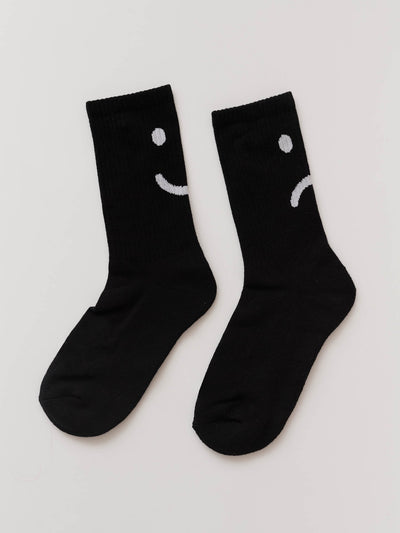 Lazy Oaf Happy Sad Black Socks