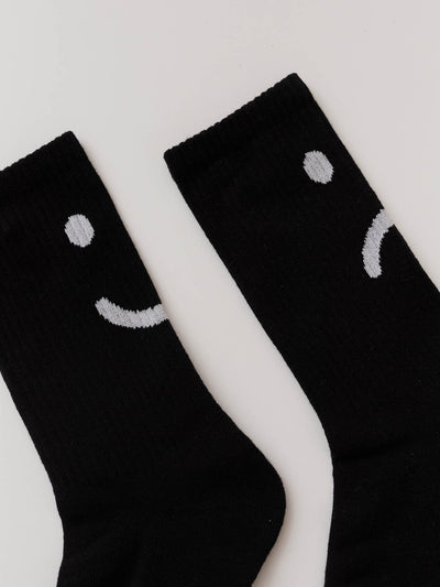 Lazy Oaf Happy Sad Black Socks