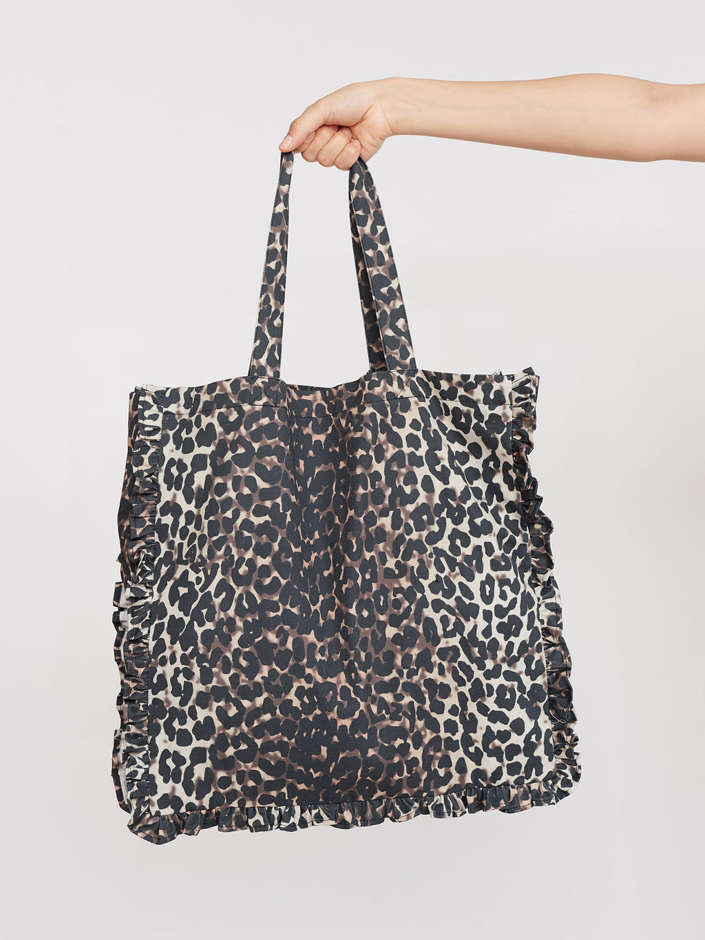 Leopard Frill Tote Bag