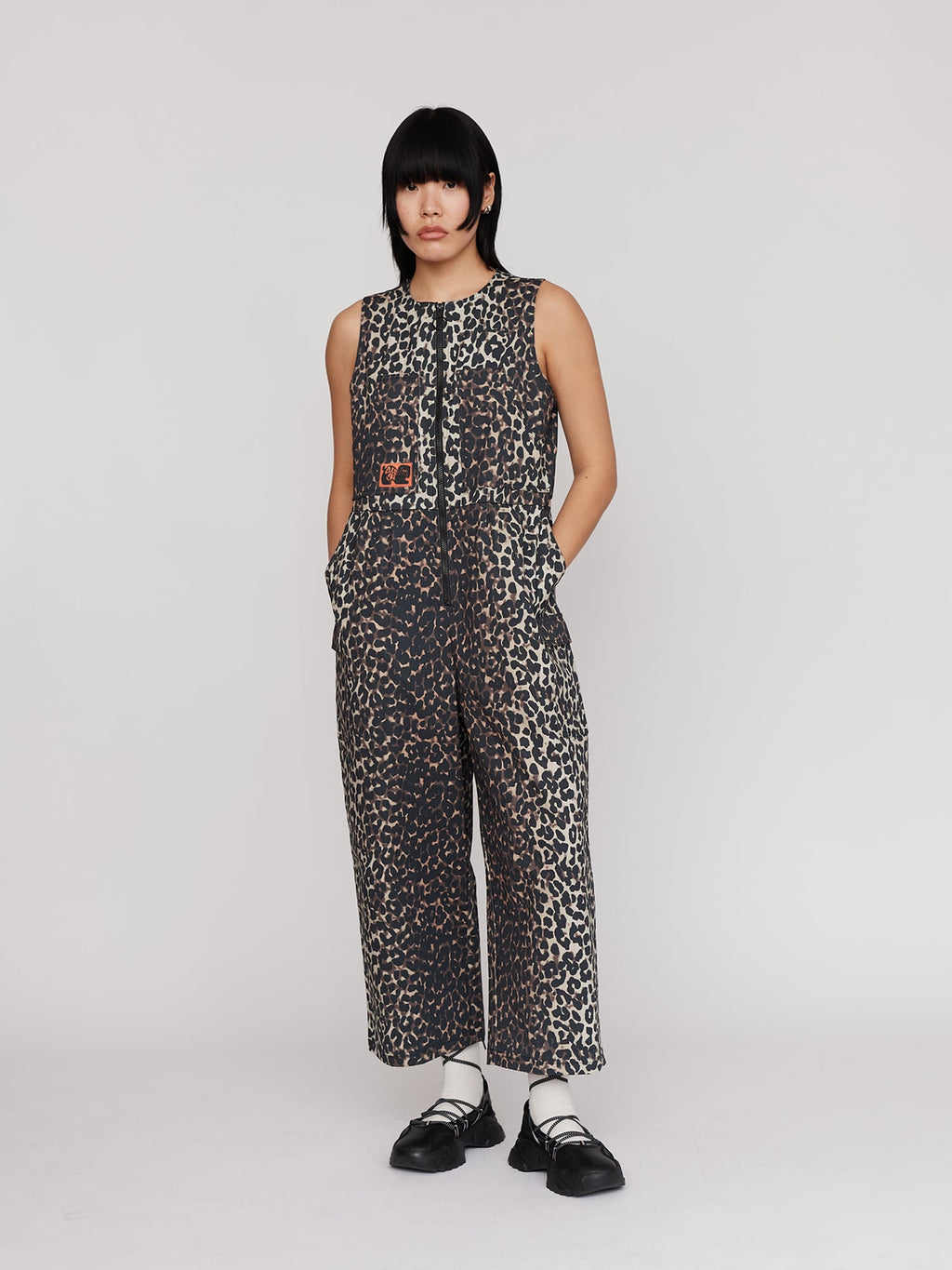 Snow Leopard Mens Jumpsuit