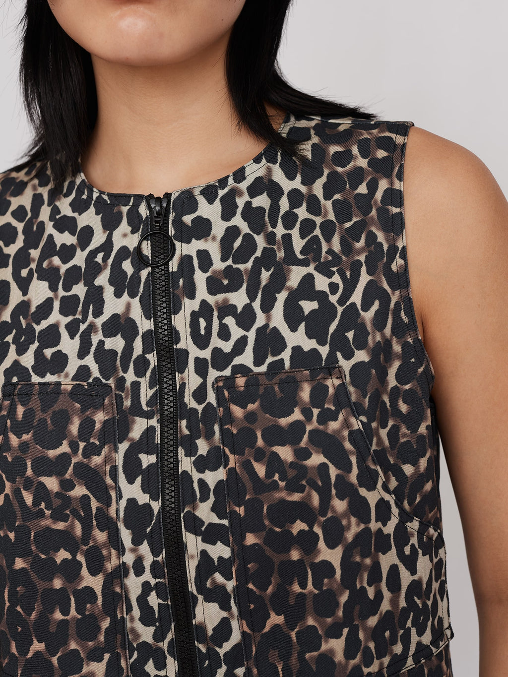 That's The Spot Off The Shoulder Leopard Jumpsuit