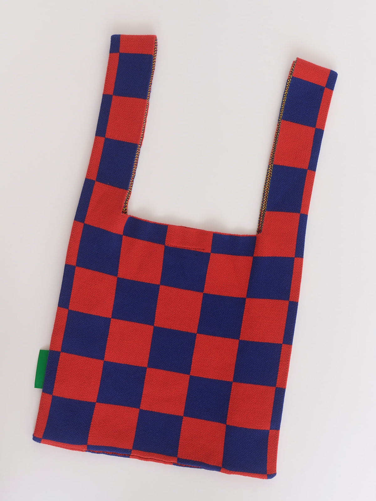 Banana Check Knitted Bag