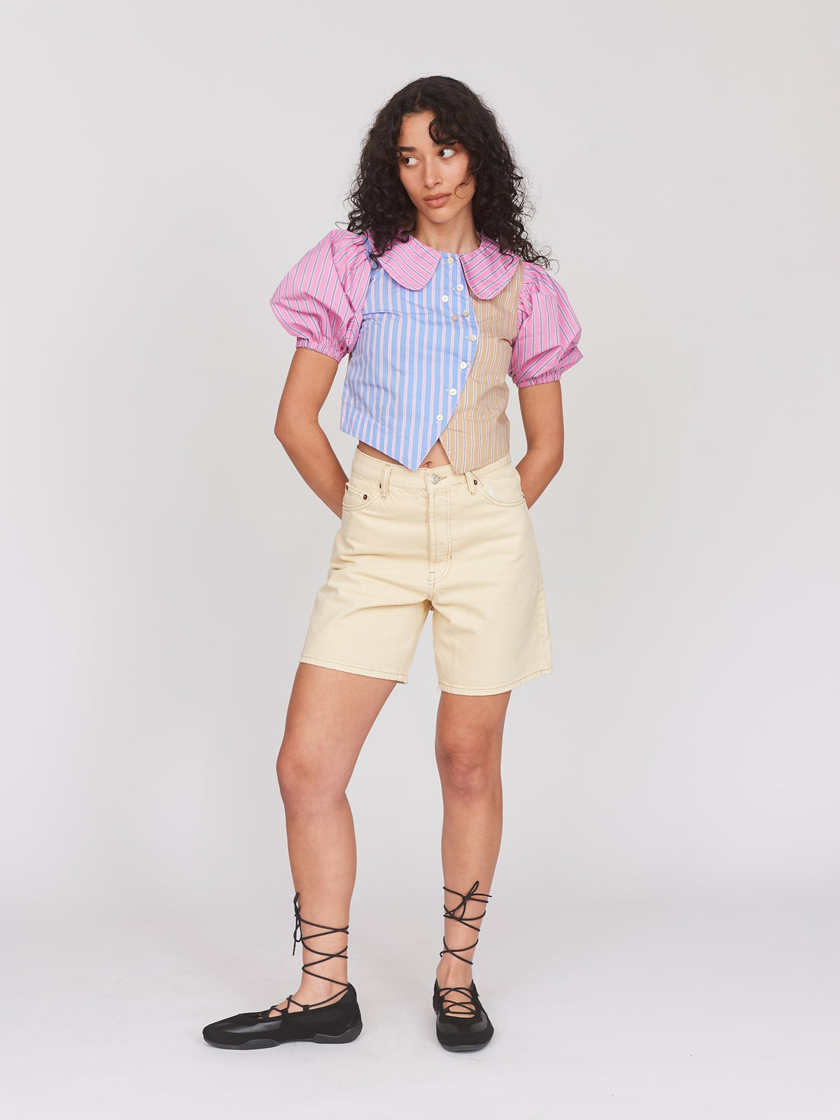 Collection-women-landing, collection-women-new-in-1, collection-womens-shirts, collection-prints-patterns, model:Seren wears size 8 and is 5’8”