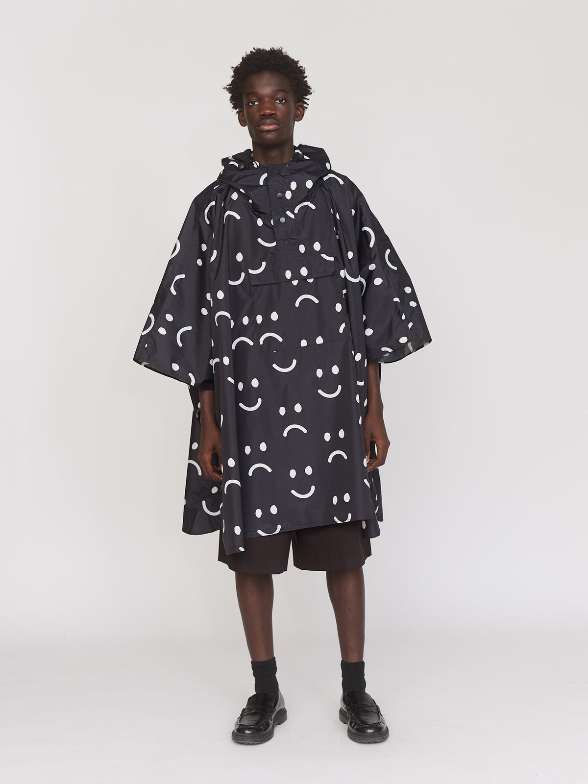 Happy Sad Rain Poncho