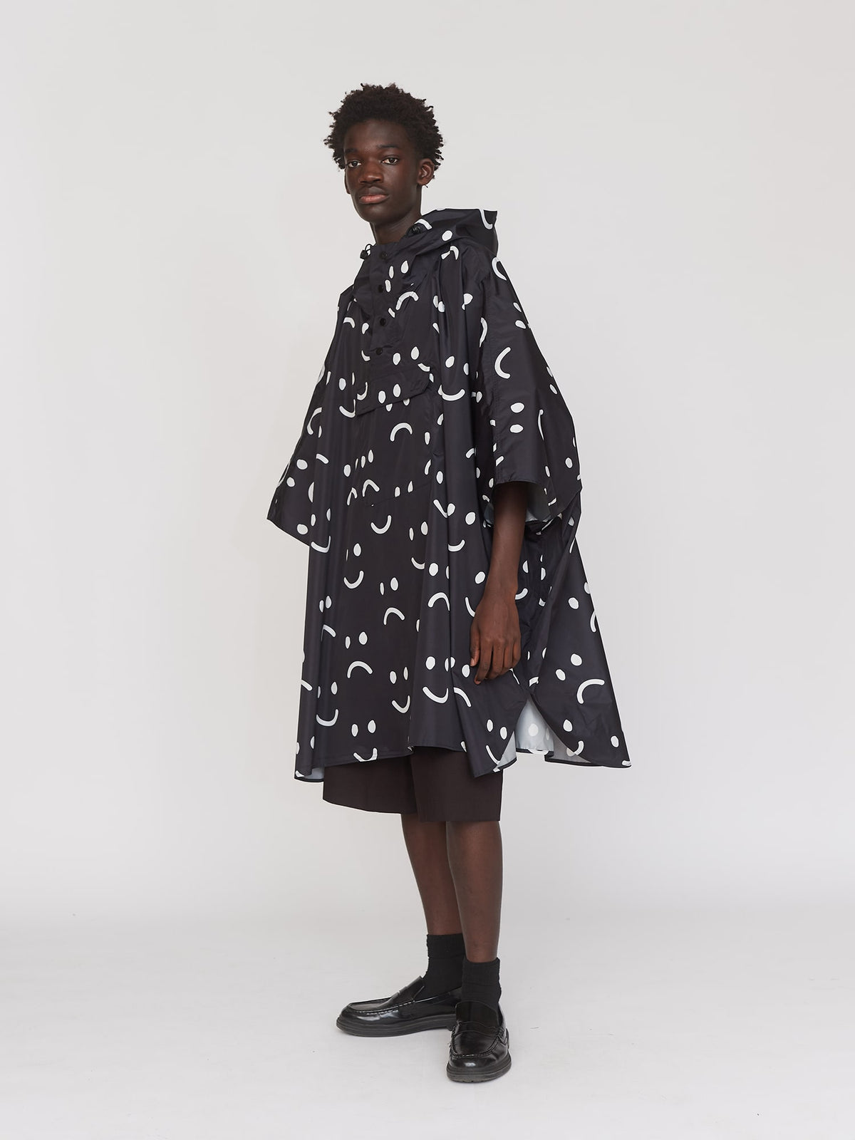 Happy Sad Rain Poncho