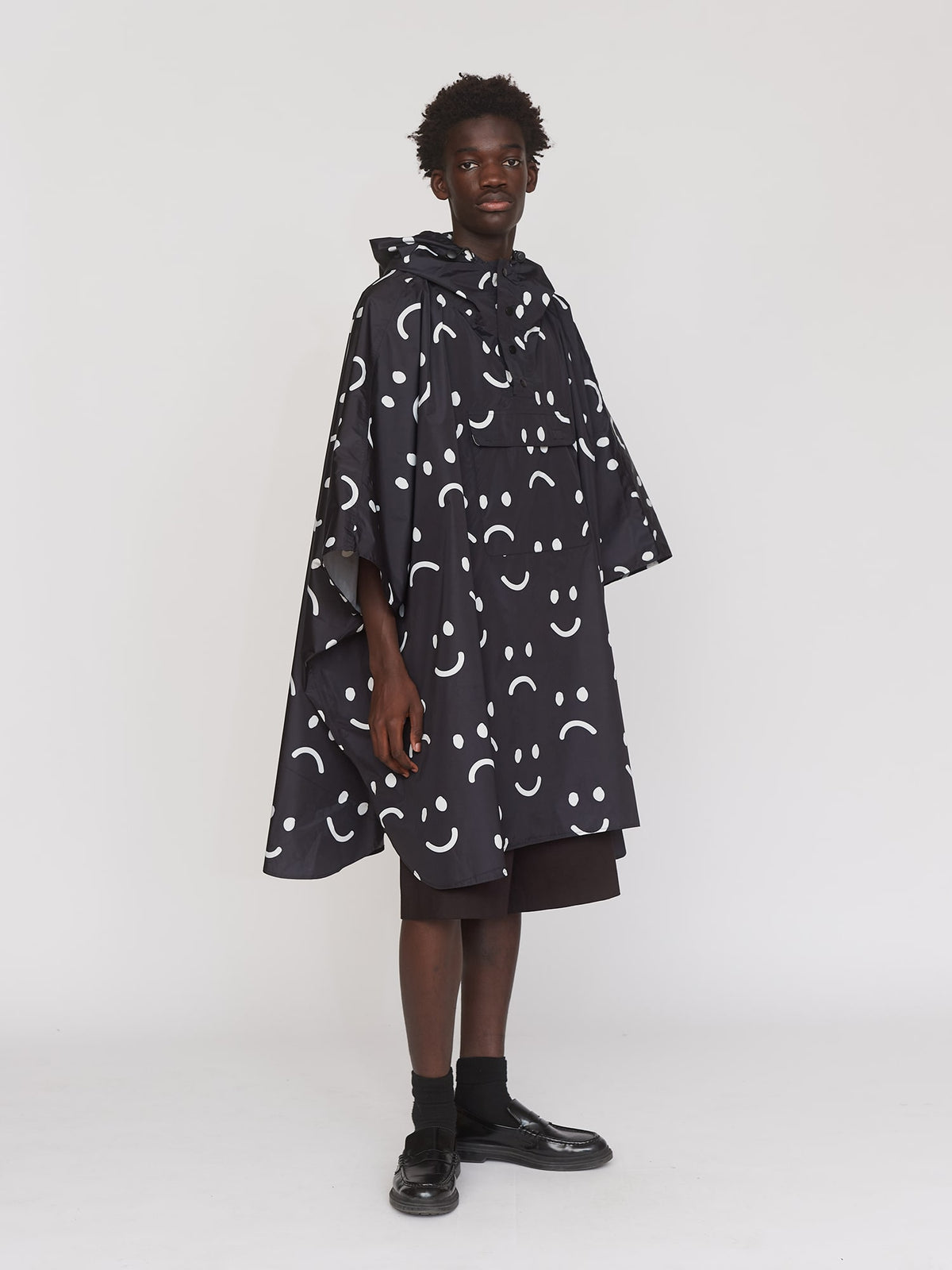 Happy Sad Rain Poncho