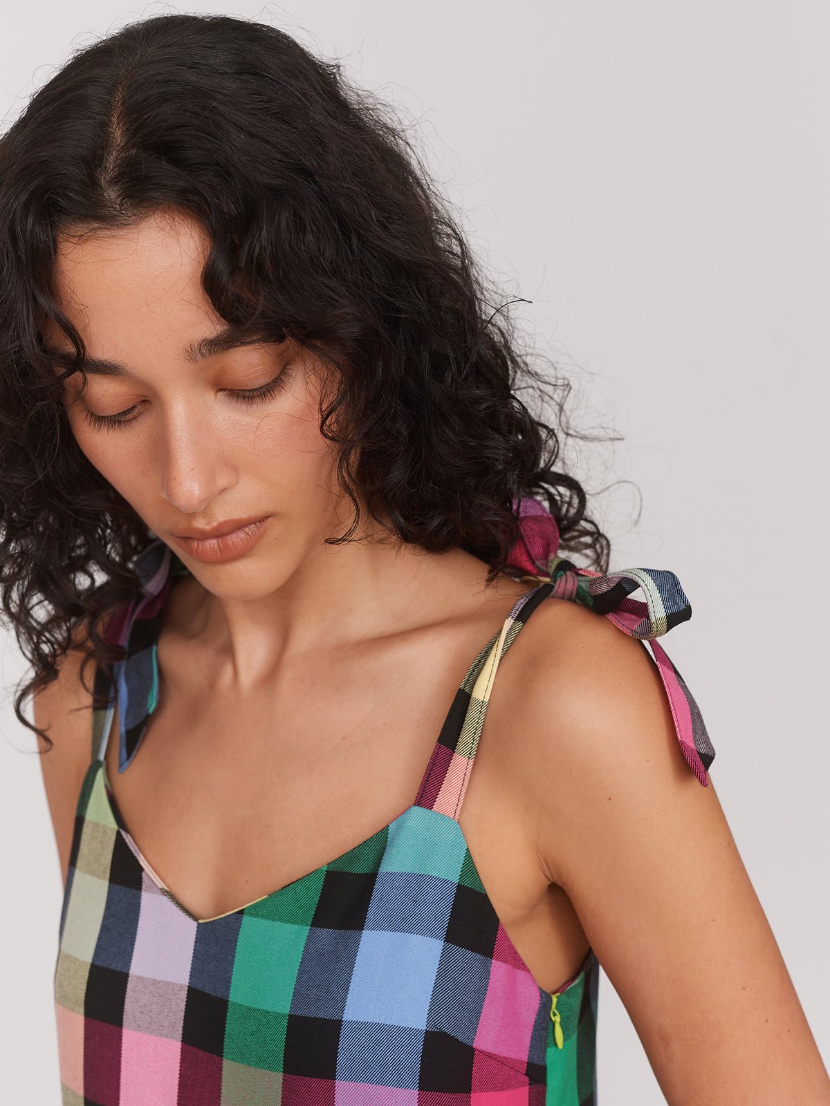 Checkmate Bow Strap Dress