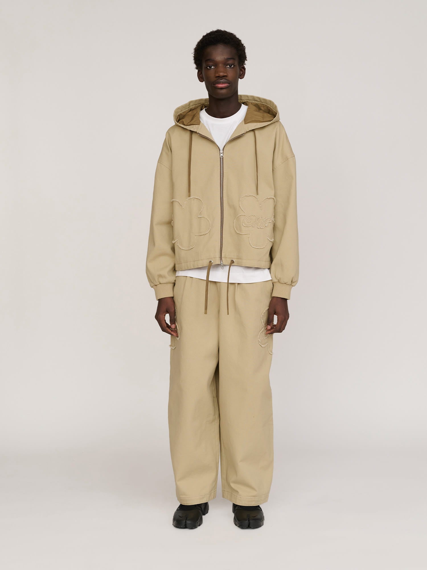 Big Flower Twill Zip Up Jacket – Lazy Oaf