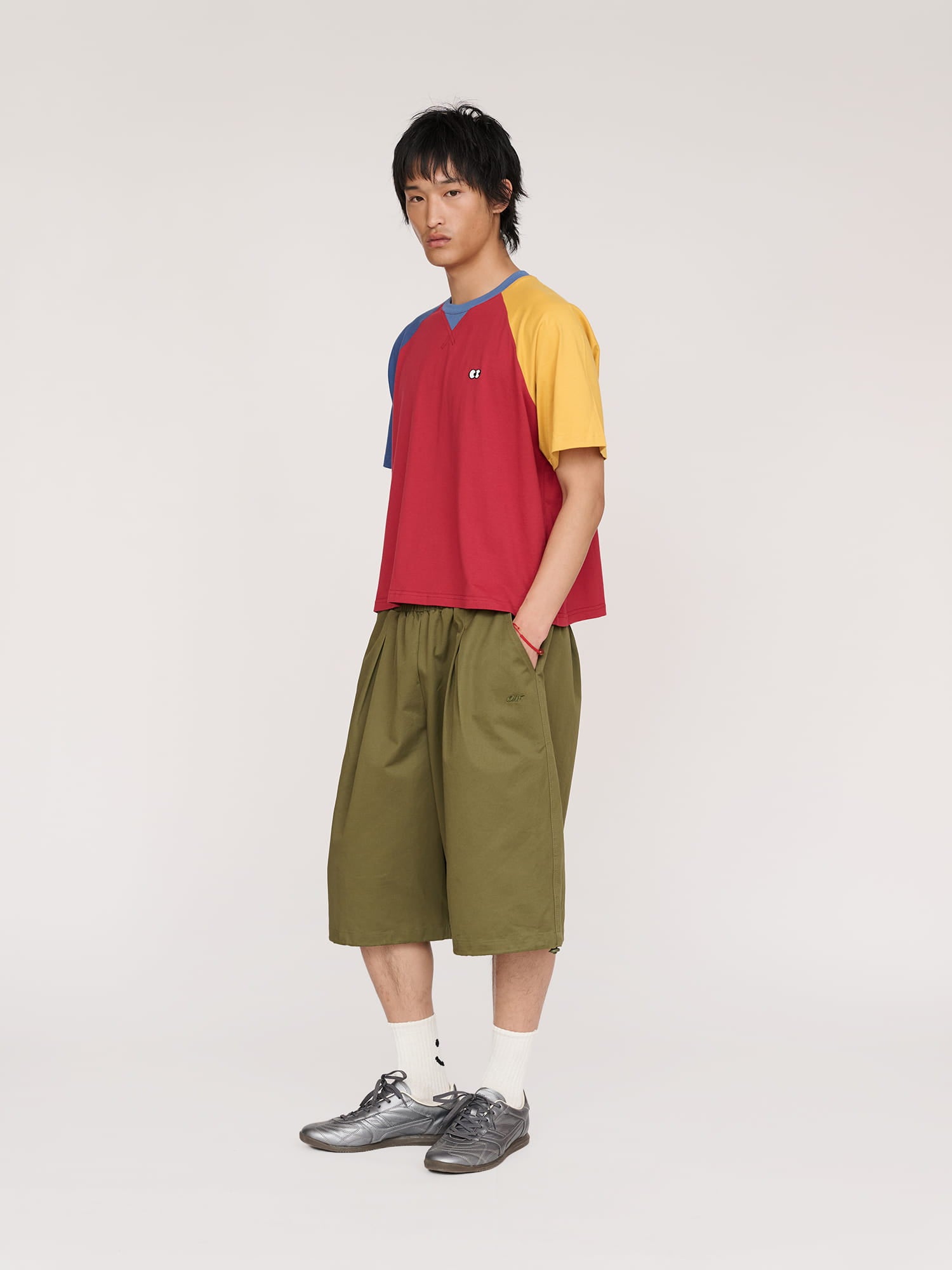 Colour Block Raglan T-shirt – Lazy Oaf