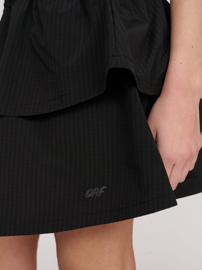Double Tier Mini Skirt