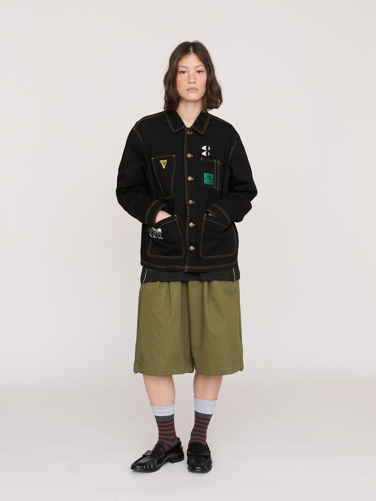 model:Jess wears size S and is 5’7”