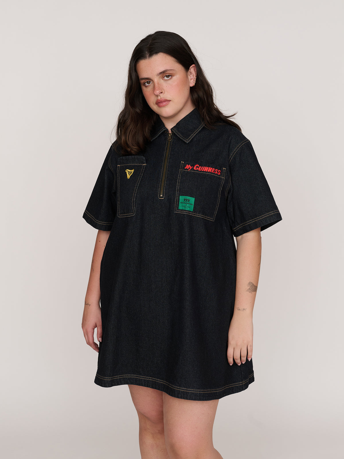 model:Bella wears size XXL and is 5’10”, collection-curve-dresses
