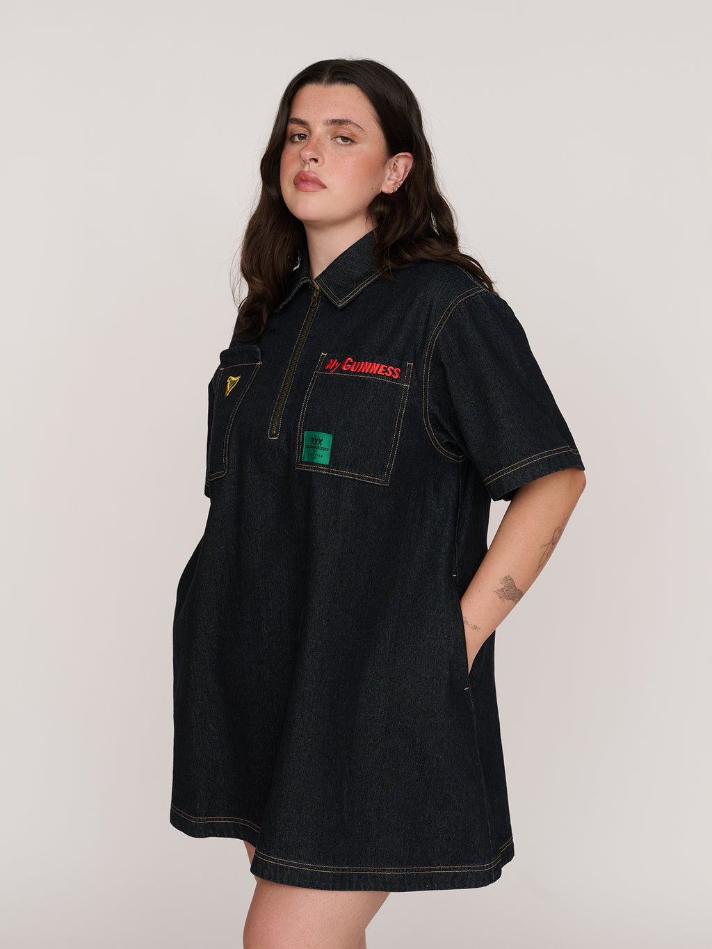model:Bella wears size XXL and is 5’10”