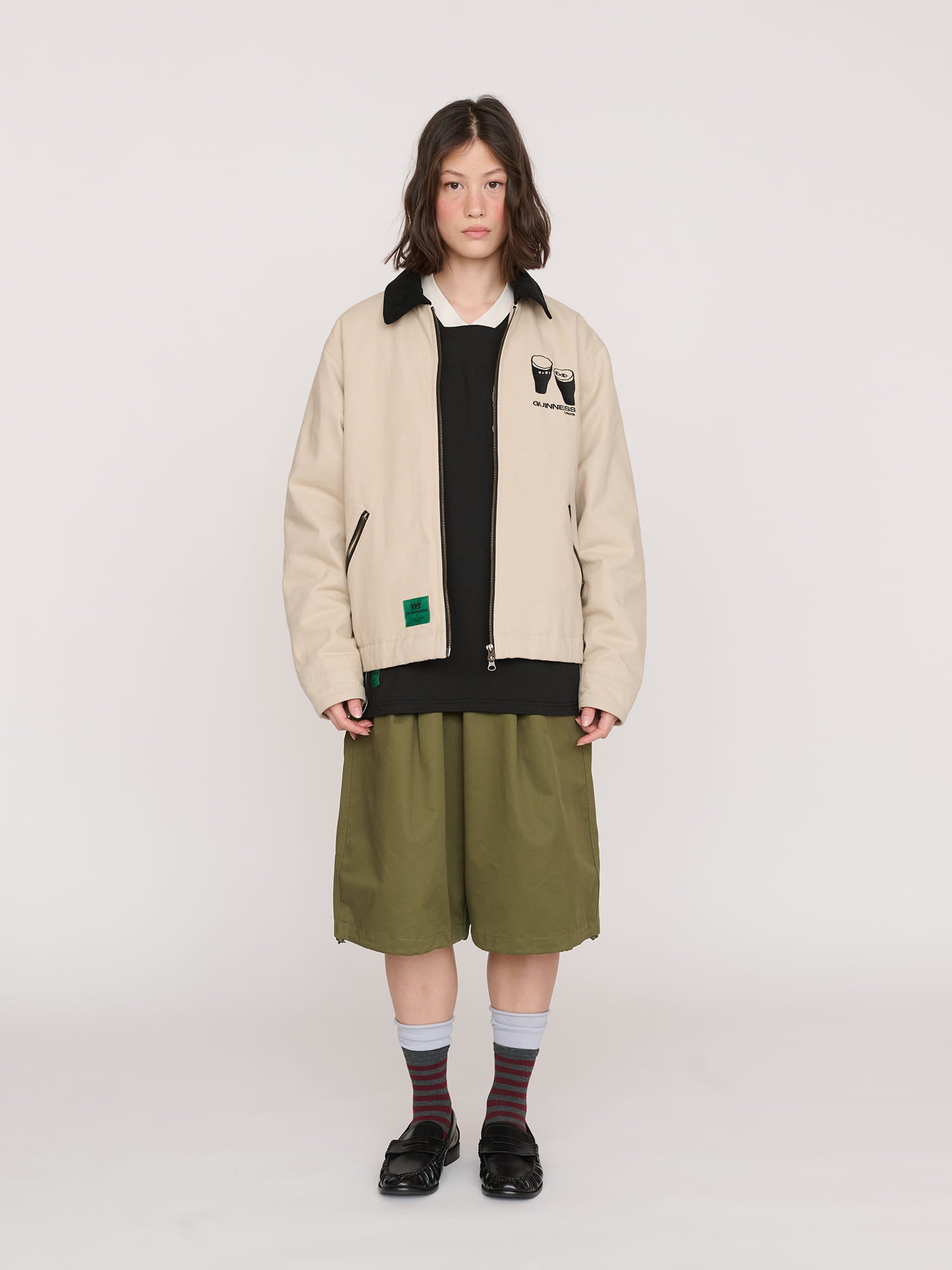 Guinness x Lazy Oaf Zip Twill Jacket