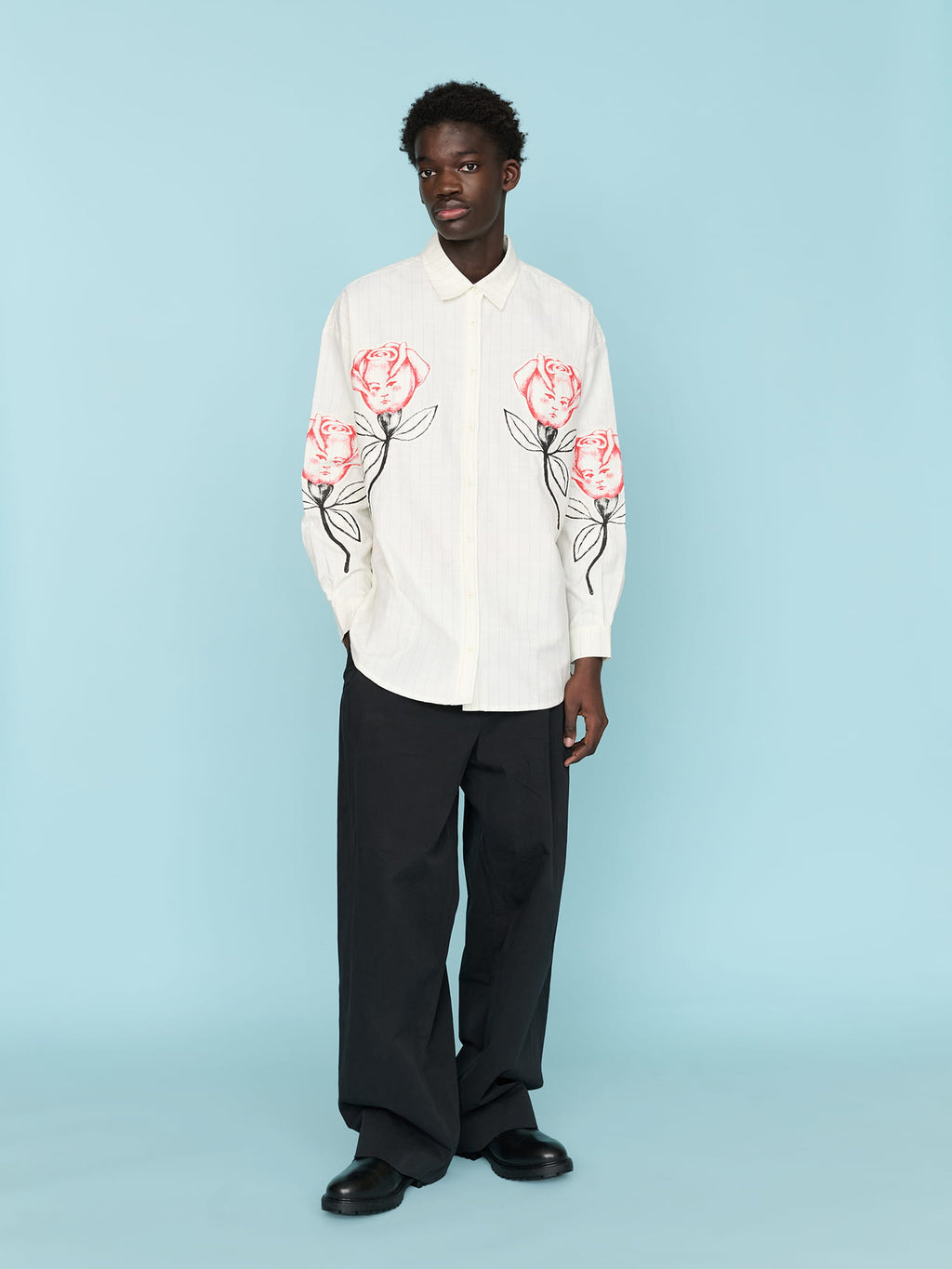 model:Elhadj wears size L and is 6’1”, collection-mens-shirts, collection-all-shirts