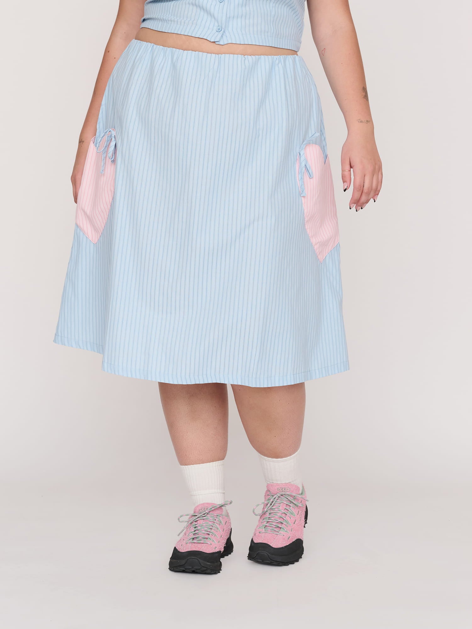Striped Heartbreaker Skirt – Lazy Oaf