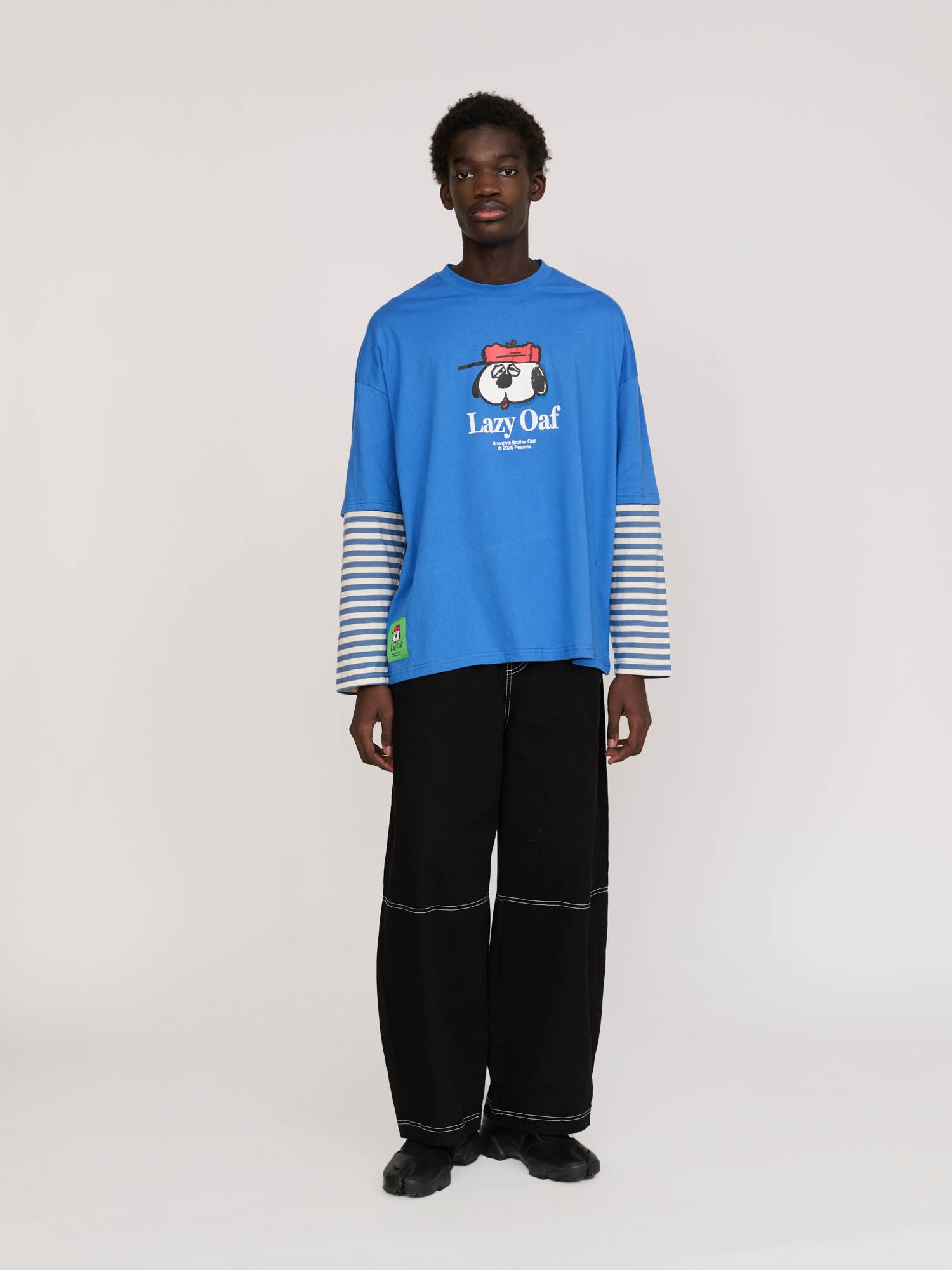Lazy Oaf x Peanuts Olaf Striped Long Sleeve Top
