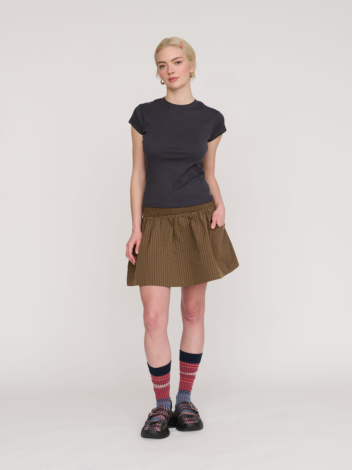 model:Emmie wears size S and is 5’6”