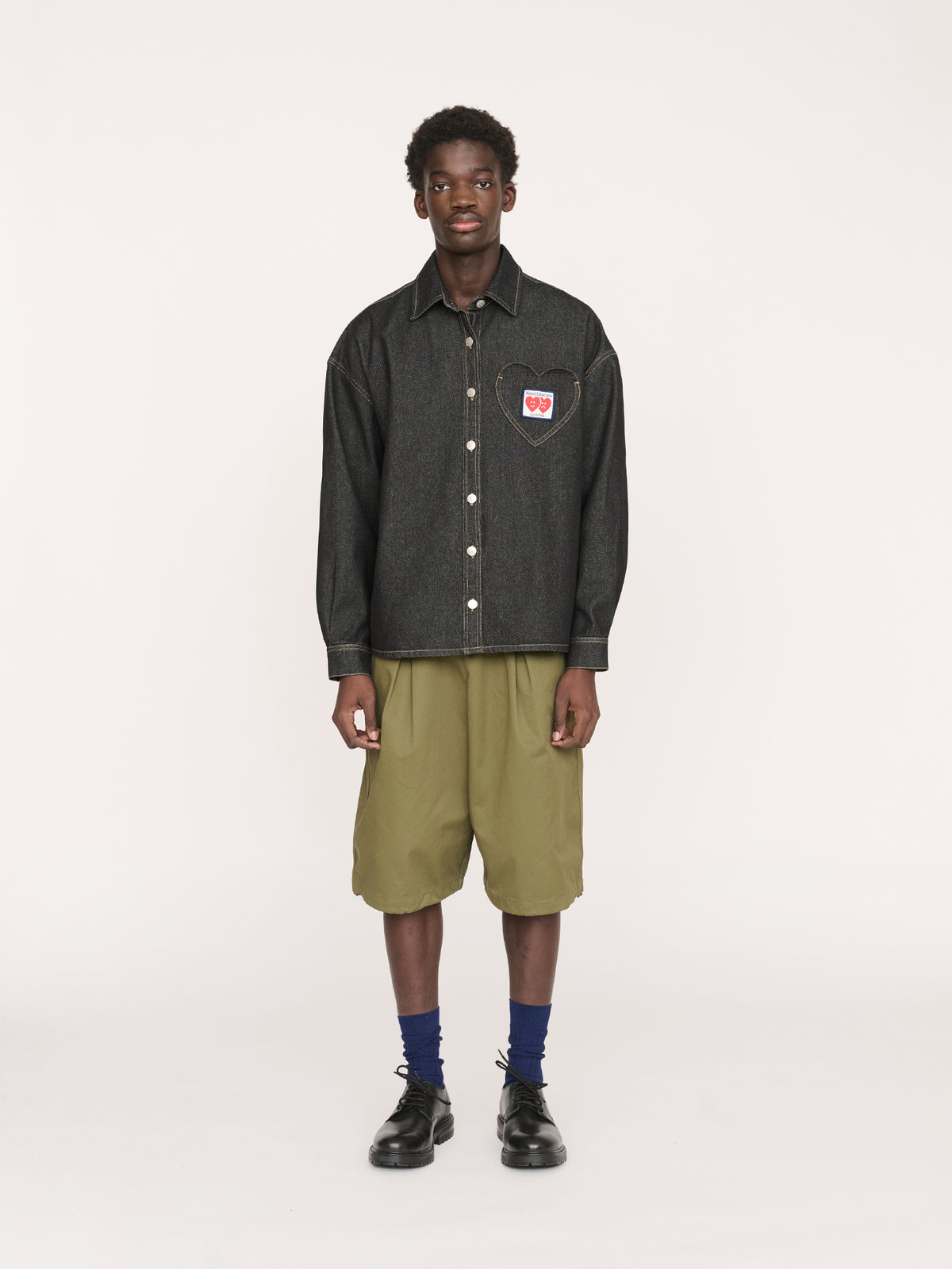 model:Elhadj wears size L and is 6’1”