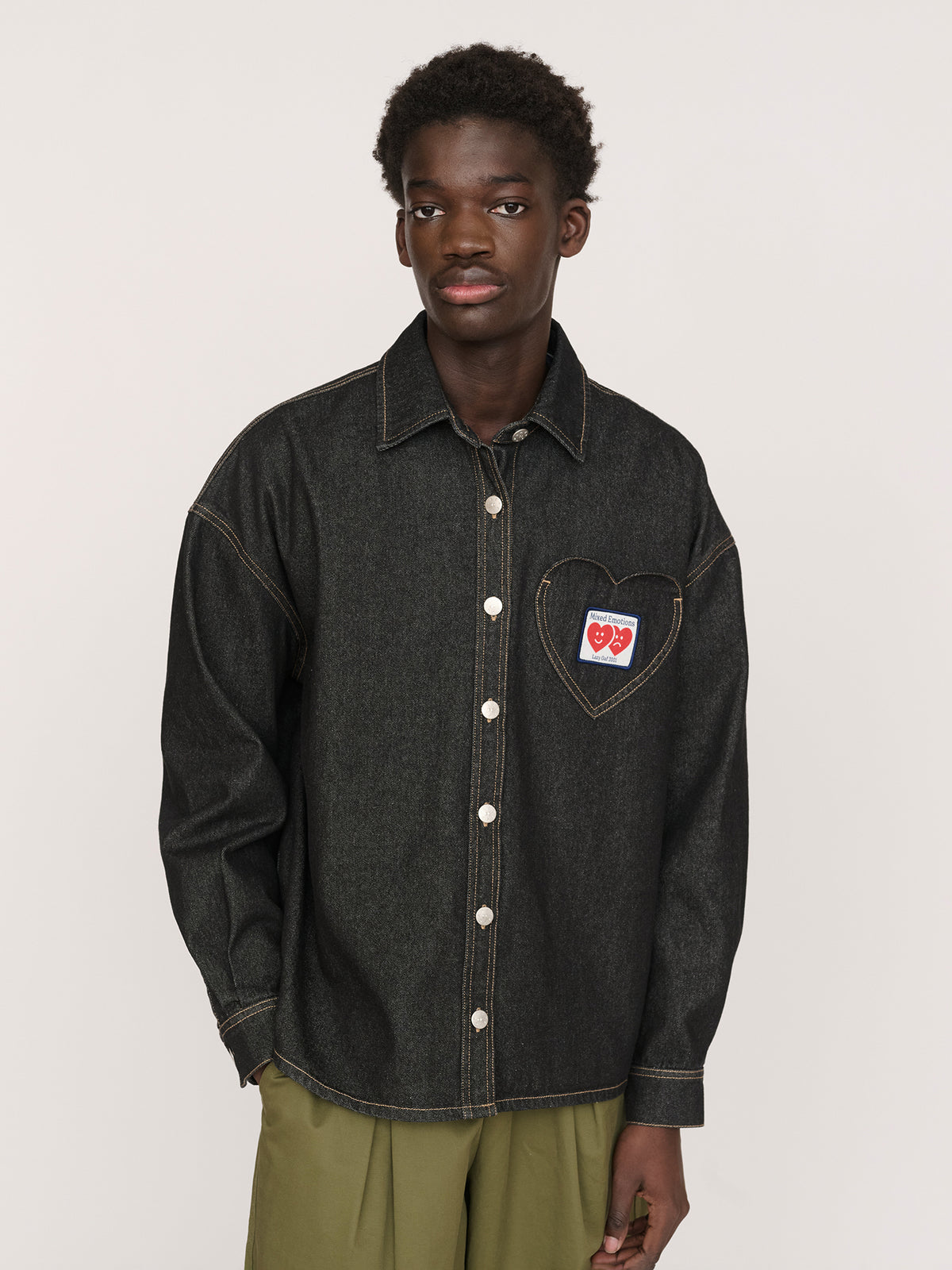 model:Elhadj wears size L and is 6’1”, Collection-men-landing, collection-men-new-in-1, collection-men, collection-mens-shirts, collection-all-shirts, collection-mens-happy-sad, collection-mens-sale