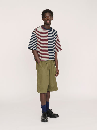 Mixed Stripe Boxy Tee