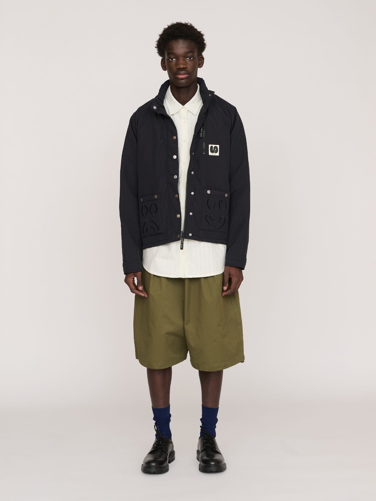 Short Wadded Happy Sad Jacket – Lazy Oaf