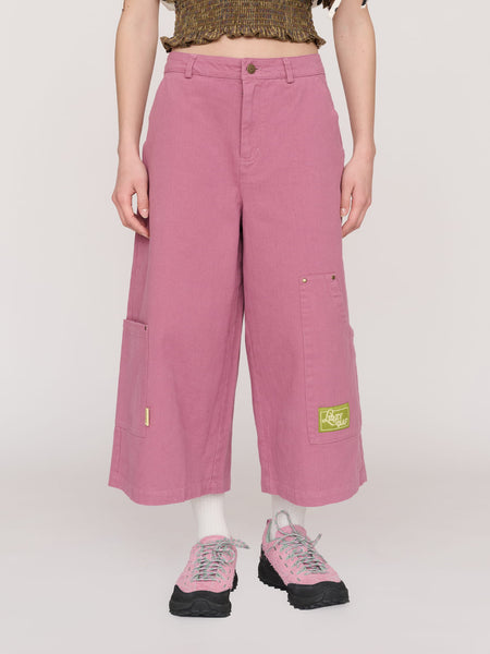 Colin Pink Cropped Trousers – Lazy Oaf