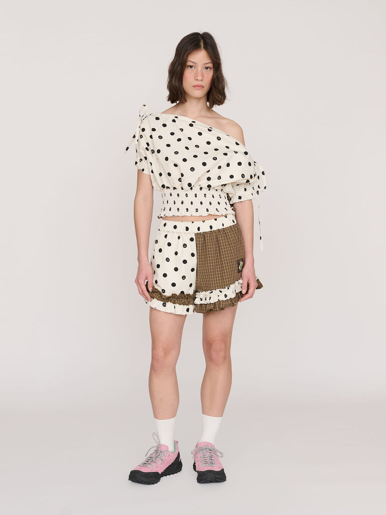 Patchwork Frill Top – Lazy Oaf